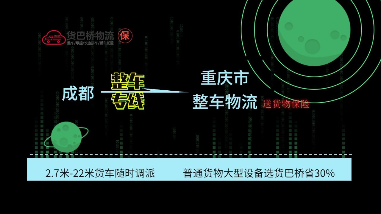 成都到重慶整車 成都到重慶整車